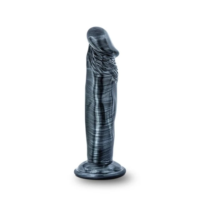 Jet Ebony Carbon Metallic Black Dildo - Shape & Texture