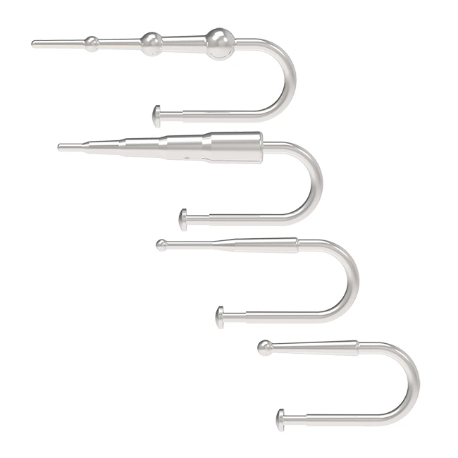 Kink Ring & Plug Set Silic & Stainless Steel Cock Accessories - Shape & Texture