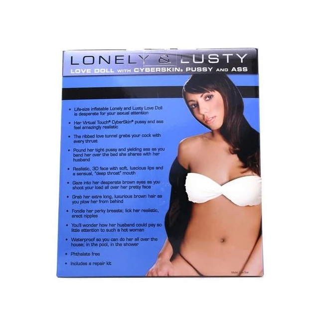 Lonely & Lusty Inflatable W/ Cyberskin Pussy - Design and Materials