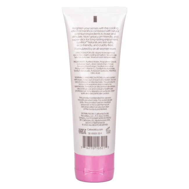 Luvmor Naturals Intimate Cooling Serum 4oz - Formula & Feel