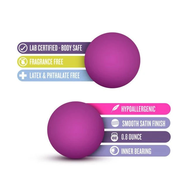 Luxe Double O Kegel Balls 0.8 Oz Pink - Power & Performance