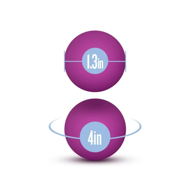Luxe Double O Kegel Balls 0.8 Oz Pink - Additional Features