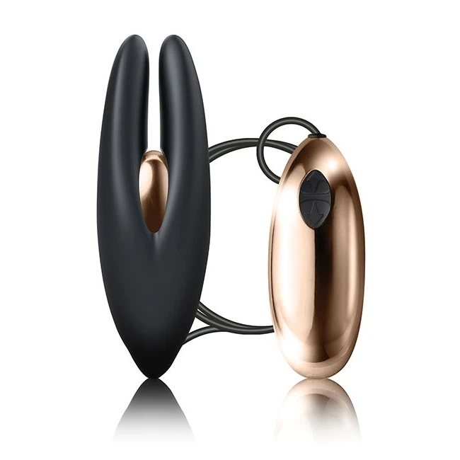 Mimosa Sleek Satisfaction Black/ Copper Clitoral Stimulator - How It Feels