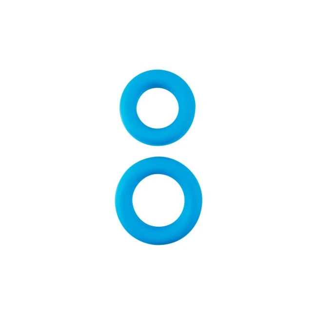 Neon Stretchy Silicone Coc Ring Set Blue - Overview