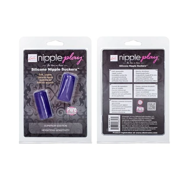 Nipple Play Nipple Suckers Silicone Purple - How It Feels