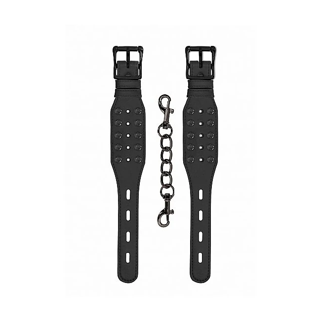 Ouch! Skulls & Bones Handc W/ Spikes Black - Specifications