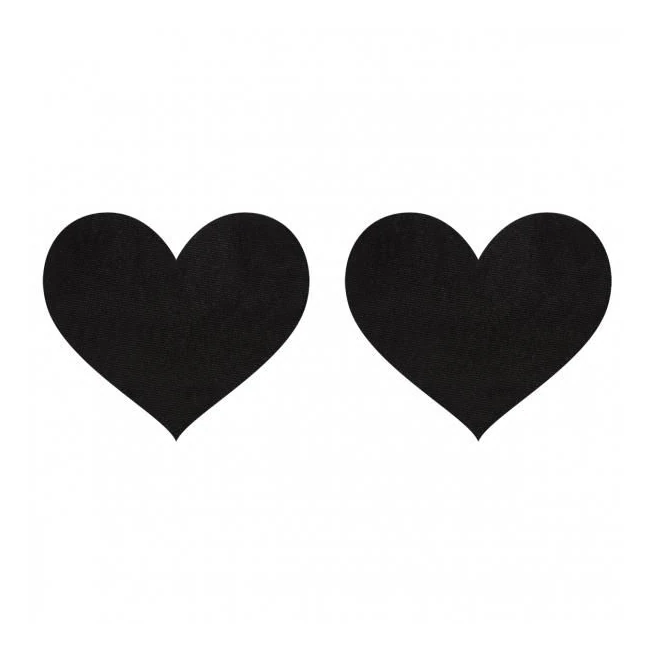 Pasties Black Satin Heart - Fit & Sizing