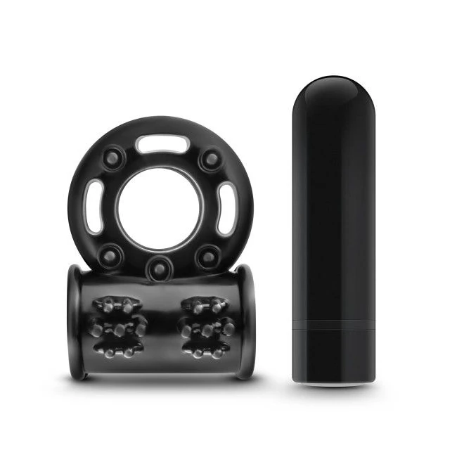 Performance Plus Thunder Wireless Remote Rechargeable Vibrating Cockring Black - Experience Intense Pleasure with the Performance Plus Thunder