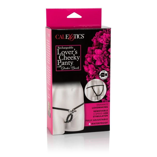 Rechargeable Lover's Cheek Panty W/ Stroker Beads - How It Feels
