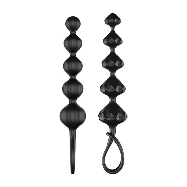 Satisfyer Love Beads Set O Black - Graduated Sizing & Design Options