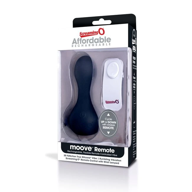 Screaming O Moove Remote Control Vibe - Experience Deep, Rumbling Pleasure with the Screaming O Moove Remote Control Vibe