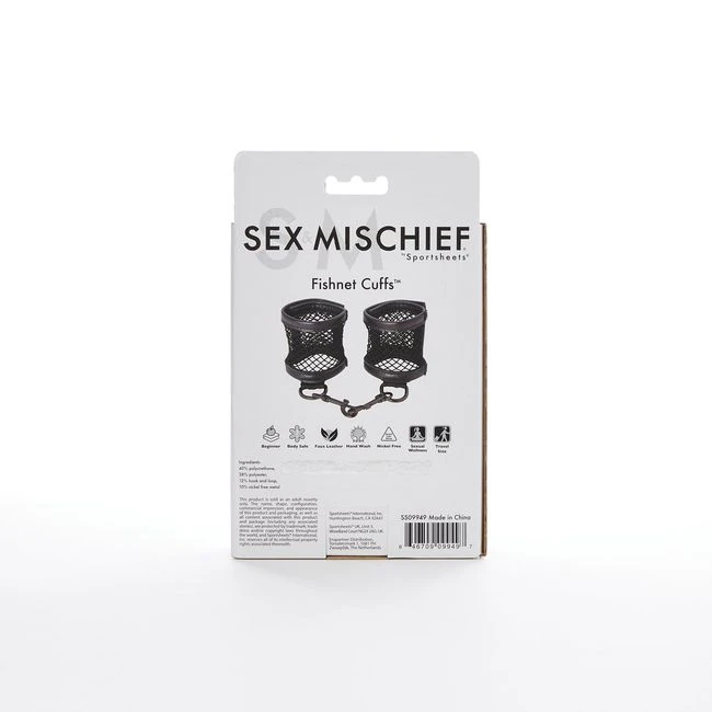 Sex & Mischief Fishnet Cuf - Comfort & Fit