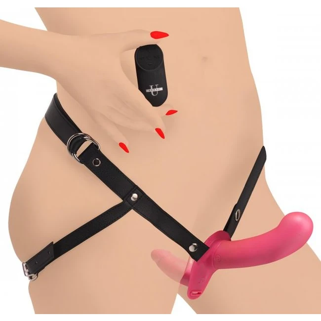 Strap U 28x Double Diva 1. Double Dildo W/ Harness Pink - Additional Features