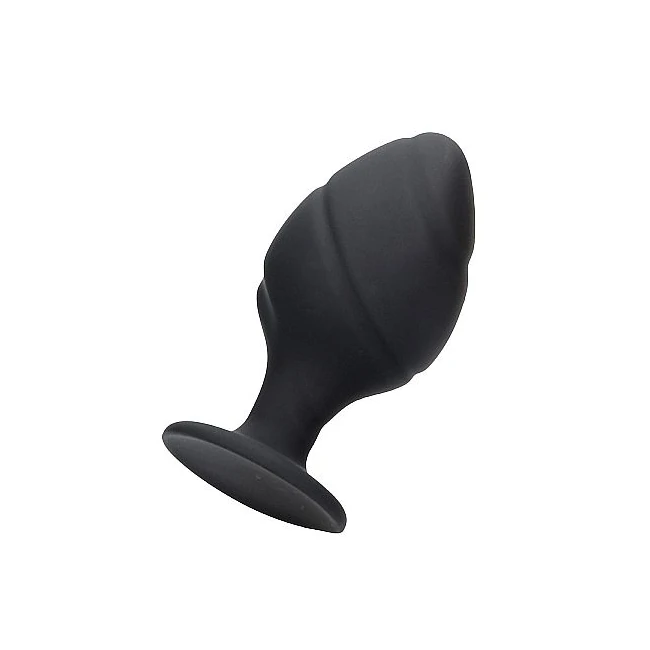 Swirled Butt Plug Set Blac - Graduated Sizing