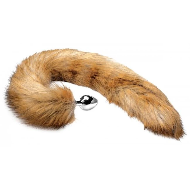 Tailz Extra Long Mink Tail Metal Anal Plug - Experience the Wild Side with the Tailz Extra Long Mink Tail Metal Anal Plug