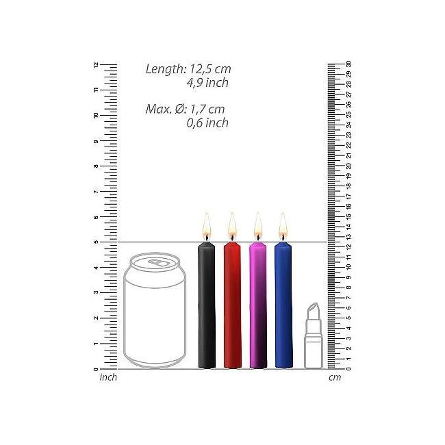 Teasing Wax Candles 4 Pk M Colors Paraffin - Material & Safety