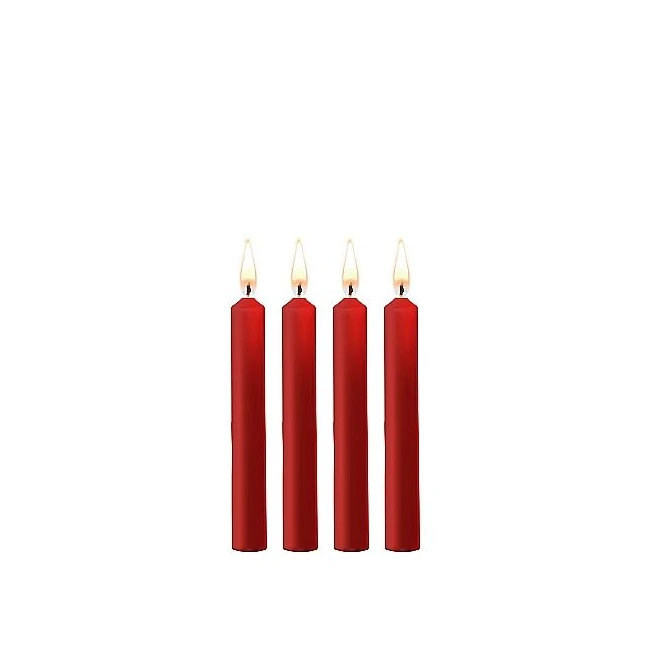 Teasing Wax Candles 4 Pk - Graduated Sizing & Variations