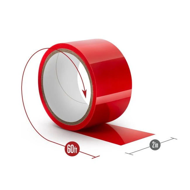 Temptasia Bondage Tape 60f Red - Safety and Ease of Use