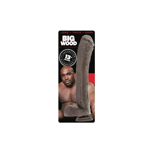 The Big Wood 13.5in Realis Penis Brown - Overview