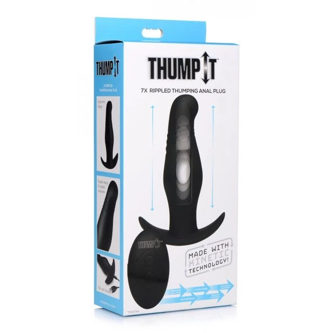 Thump It 7x Rippled Thumpi Anal Plug - Physical Specifications & Materials