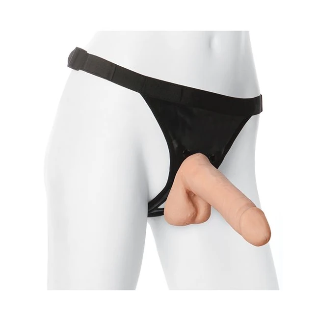 Ultra-realistic-7in Cock W/harness Bx - Size & Fit
