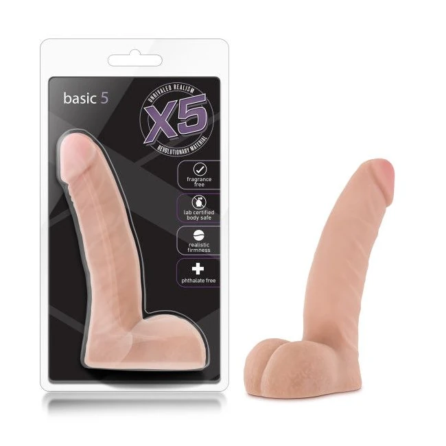 X5 Basic 5 Dildo Beige - Additional Features