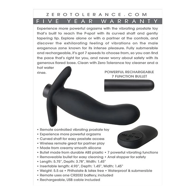 Zero Tolerance the Gentle Prostate - Overview