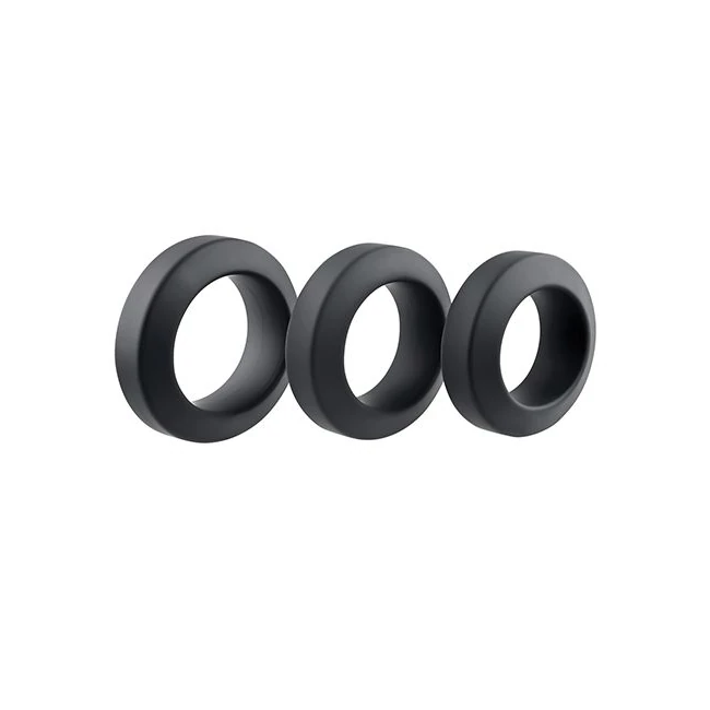 Adam & Eve Adams 3 Pc Penis Ring Set - What Stands Out