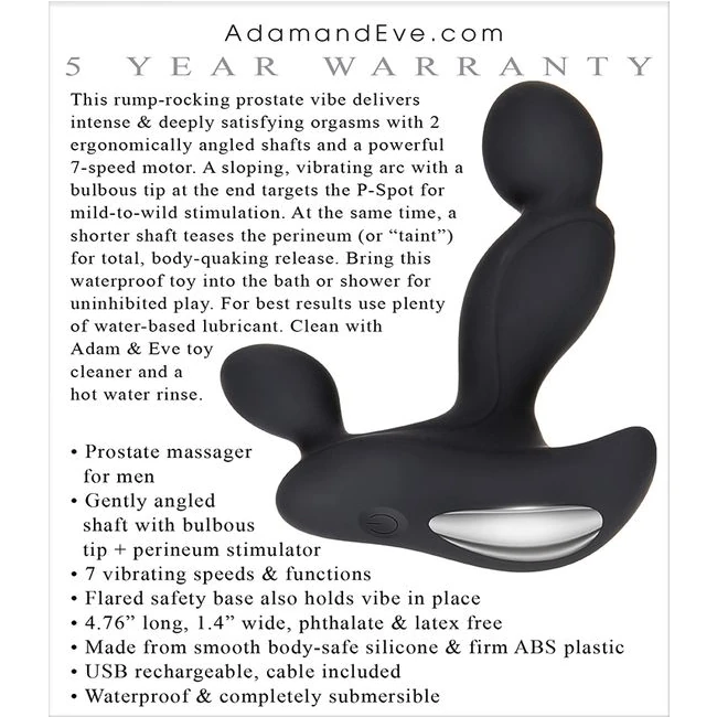 Adam & Eve Adam's Vibrating Triple Probe - Power & Performance
