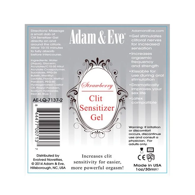 Adam & Eve Clit Sensitizer Oz - Product Overview