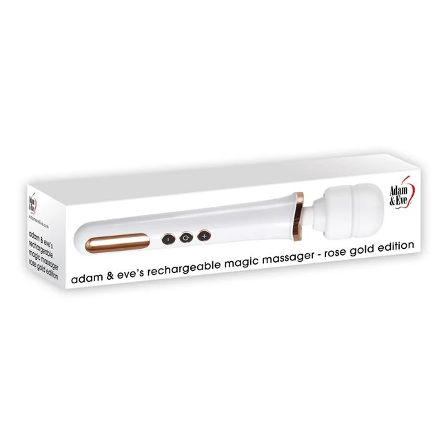 Adam & Eve Magic Massager Rechargeable Rose Gold Edition - How It Feels