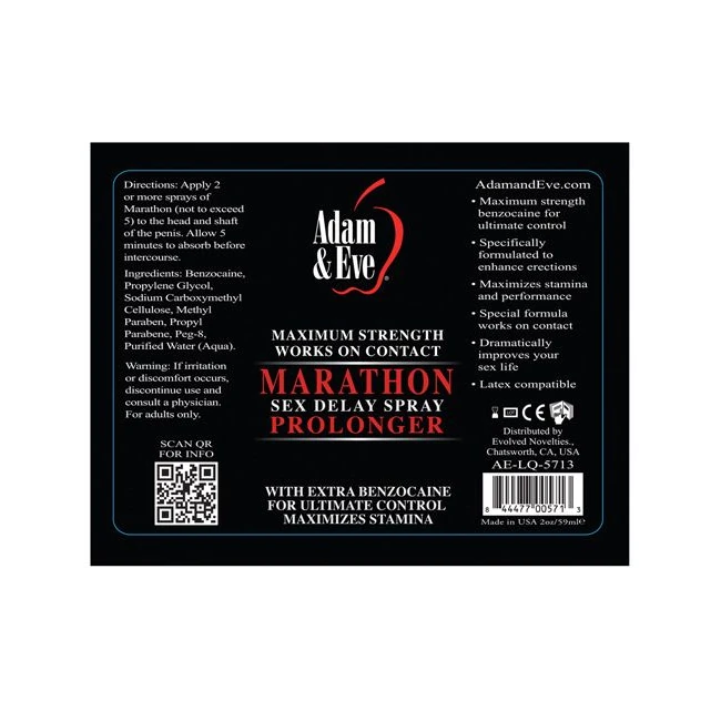 Adam & Eve Marathon Extra Strength Sex Delay 2 Oz - How It Works