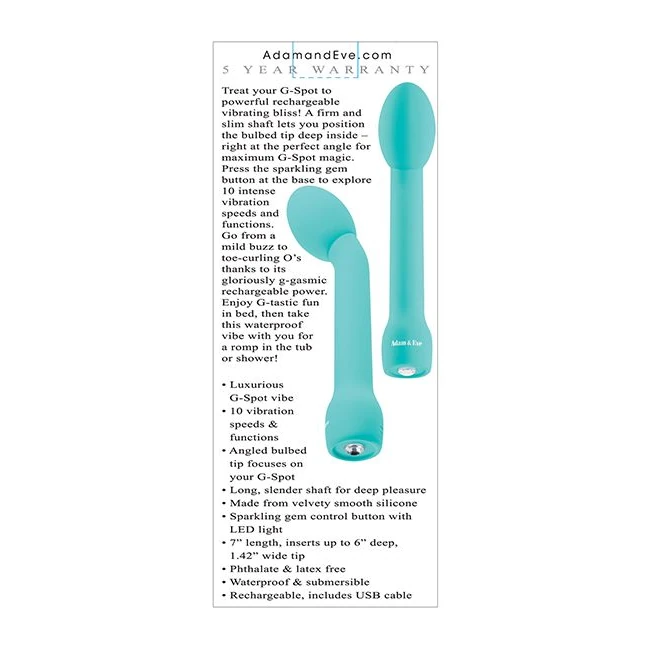 Adam & Eve Silicone G-gasm Delight Rechargeable - How It Feels