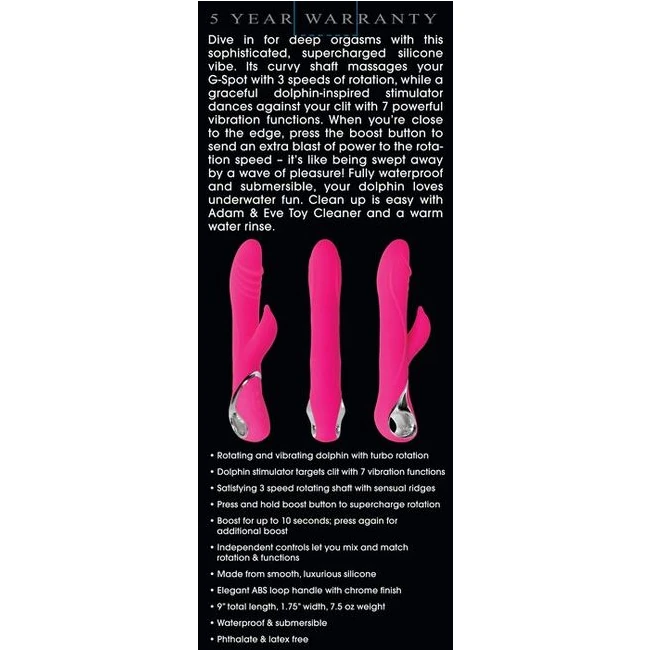 Adam & Eve the Dancing Dolp Vibrator - Vibration Modes & Features