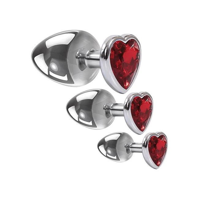 Adam & Eve Three Hearts Gem Anal Plug Set - Material & Safety