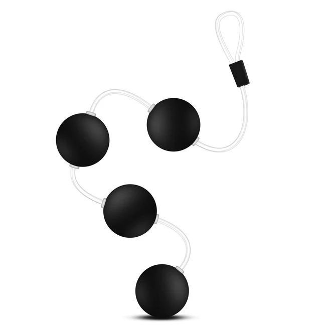 Anal Adventures Pleasure Ba Black - Experience Deep, Exciting Sensations with Anal Adventures Pleasure Balls Black