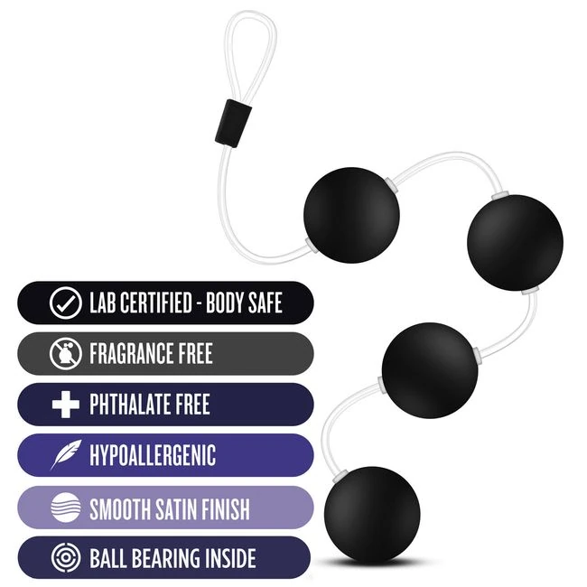 Anal Adventures Pleasure Ba Black - Design & Materials