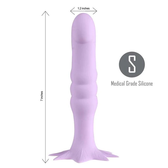 Dazey 420 7 Silicone Dong Pastel Purple " - Design & Features