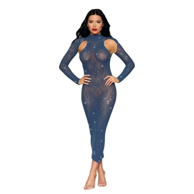 Bodystocking Gown Twilight O/s - Fabric & Feel