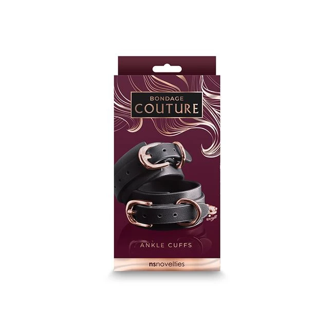 Bondage Couture Ankle Cuffs Black W/ Rose Gold - Build & Quality