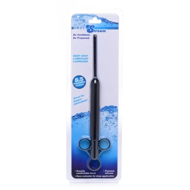 Cleanstream Deep Shot Silic Ribbed Lube Launcher - Care & Cleaning