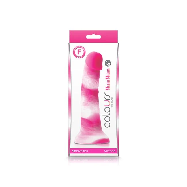 Colours Pleasures Yum Yum 6 Dildo Pink - Shape & Texture