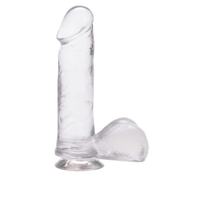 Dong W/ Suction Cup Clear 6 - Vibration & Power