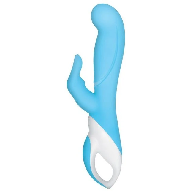 Evolved Raging Rabbit Rechargeable Silicone Small Blue - How It Feels