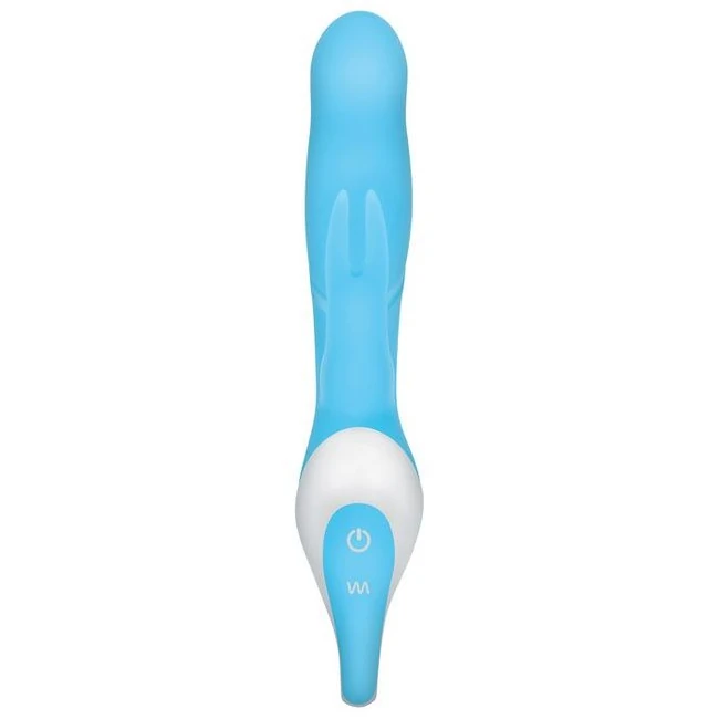 Evolved Raging Rabbit Rechargeable Silicone Small Blue - Vibration Modes and Stimulation