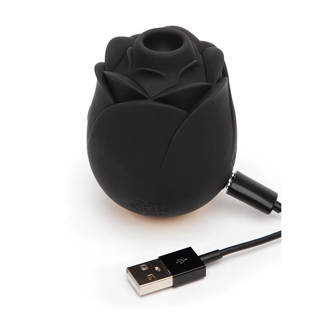 Fifty Shades Black Rose Clitoral Suction Stimulator - Power & Performance