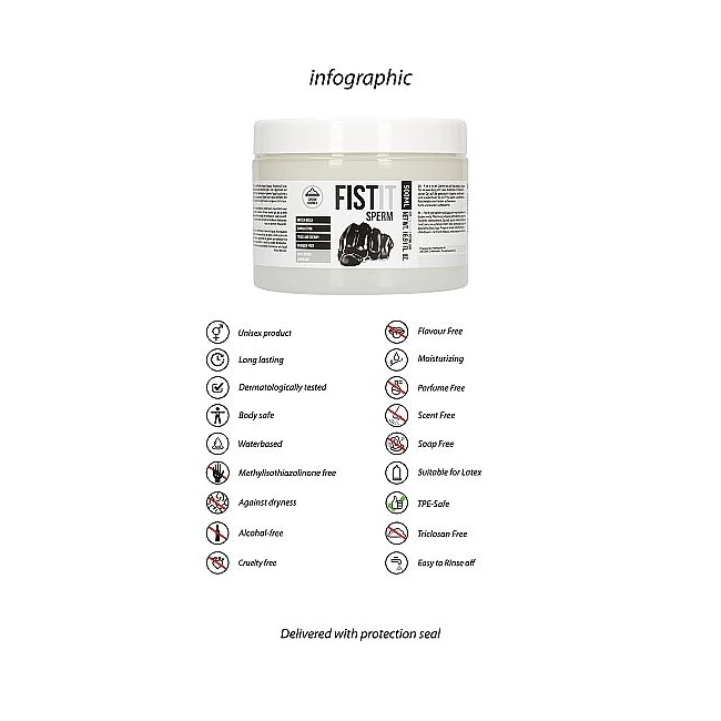 Fist It Sperm 500ml - Directions for Use & Storage
