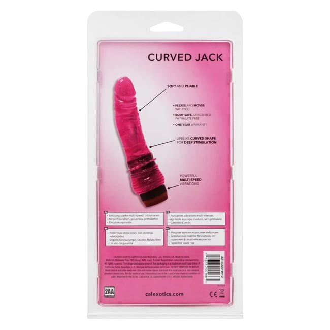 Hot Pinks Curved Penis 6.25 - Vibration Modes
