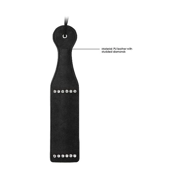 Diamond Studded Paddle Black - Comfort & Fit