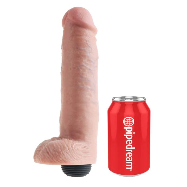 King Cock Squirting C W/ Balls Light - Material Feel & Safety